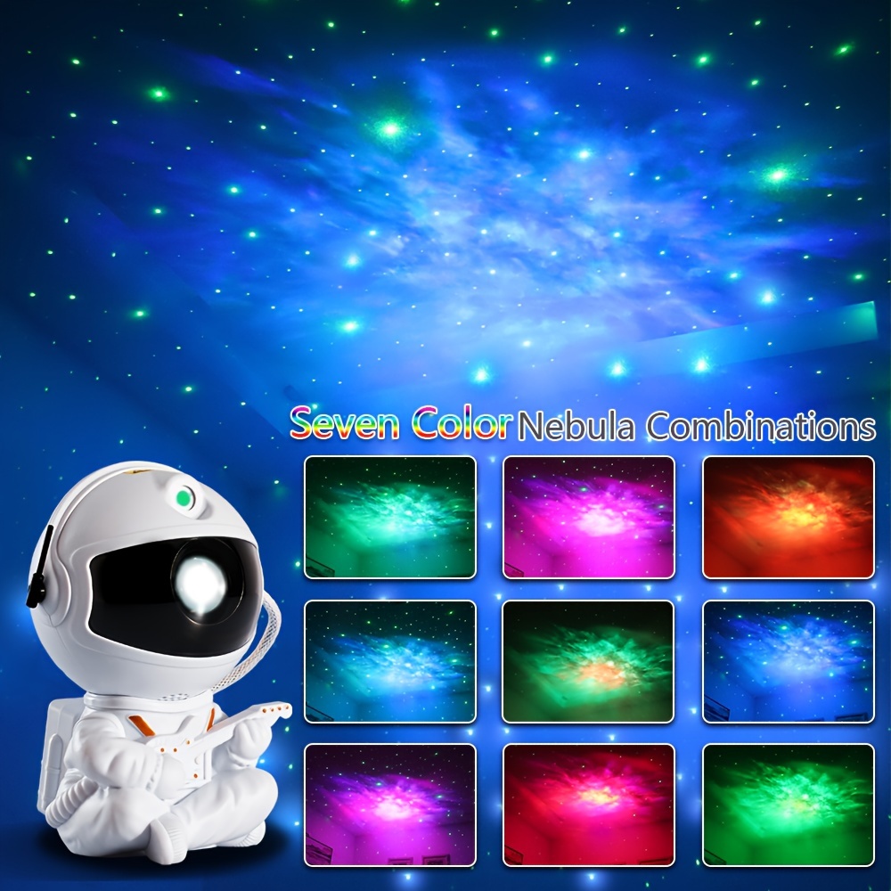 

1 Remote Control Timer Led Nebula Night Light With Star Projector And Light - Remote Control, 360° Rotation, Astronaut Nebula Projector, Bedroom Game Room Decoration Happy Eid!