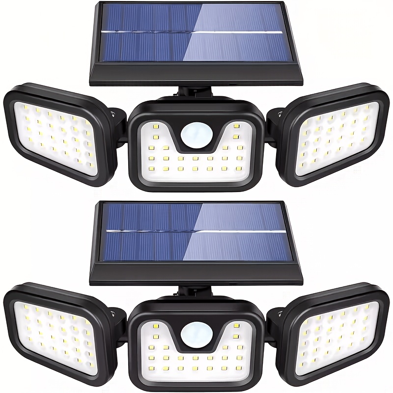 74 led solar motion sensor lights with motion  55 outdoor wall lights featuring 3 brightness   suitable for front doors courtyards garages and   solar powered   christmas decorations