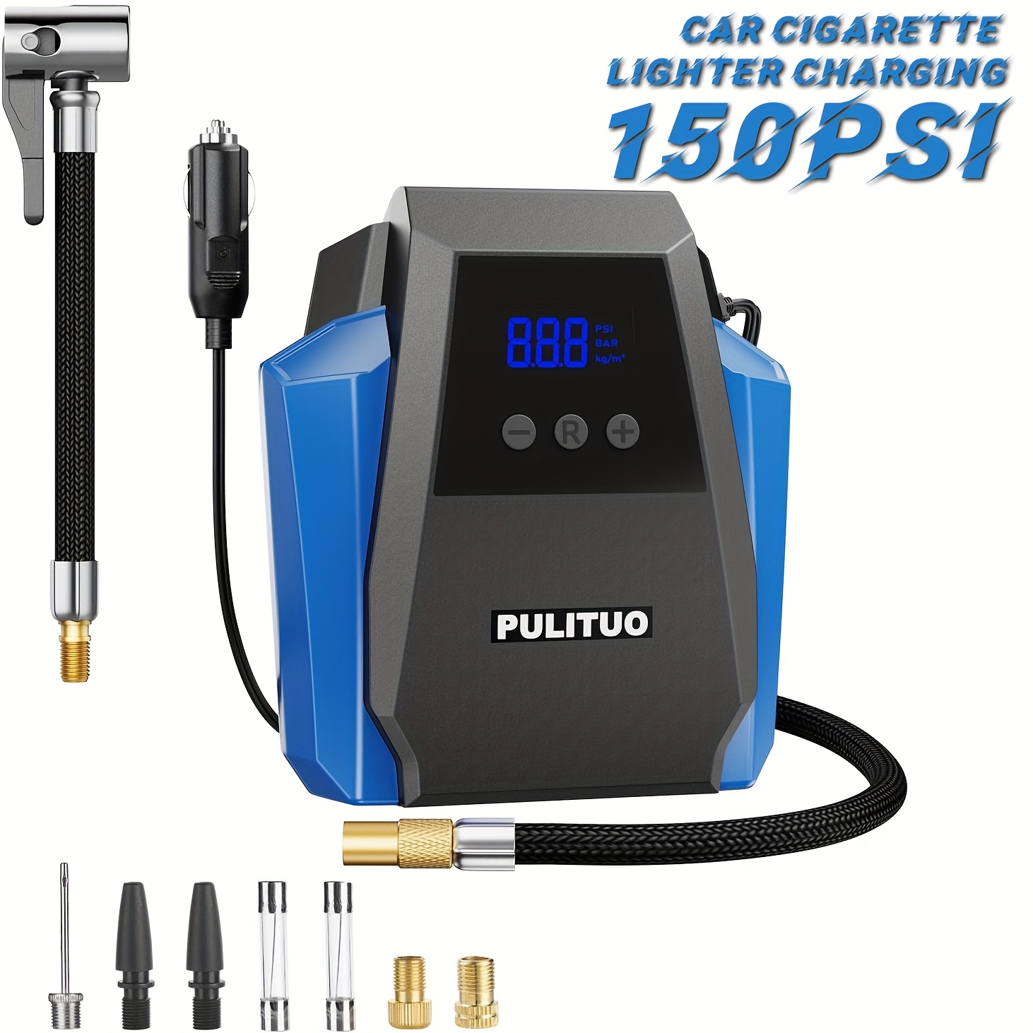 Gonfiatore Digale Per Pneumatici DC 12 Volt Compressore D'aria - Foto 11