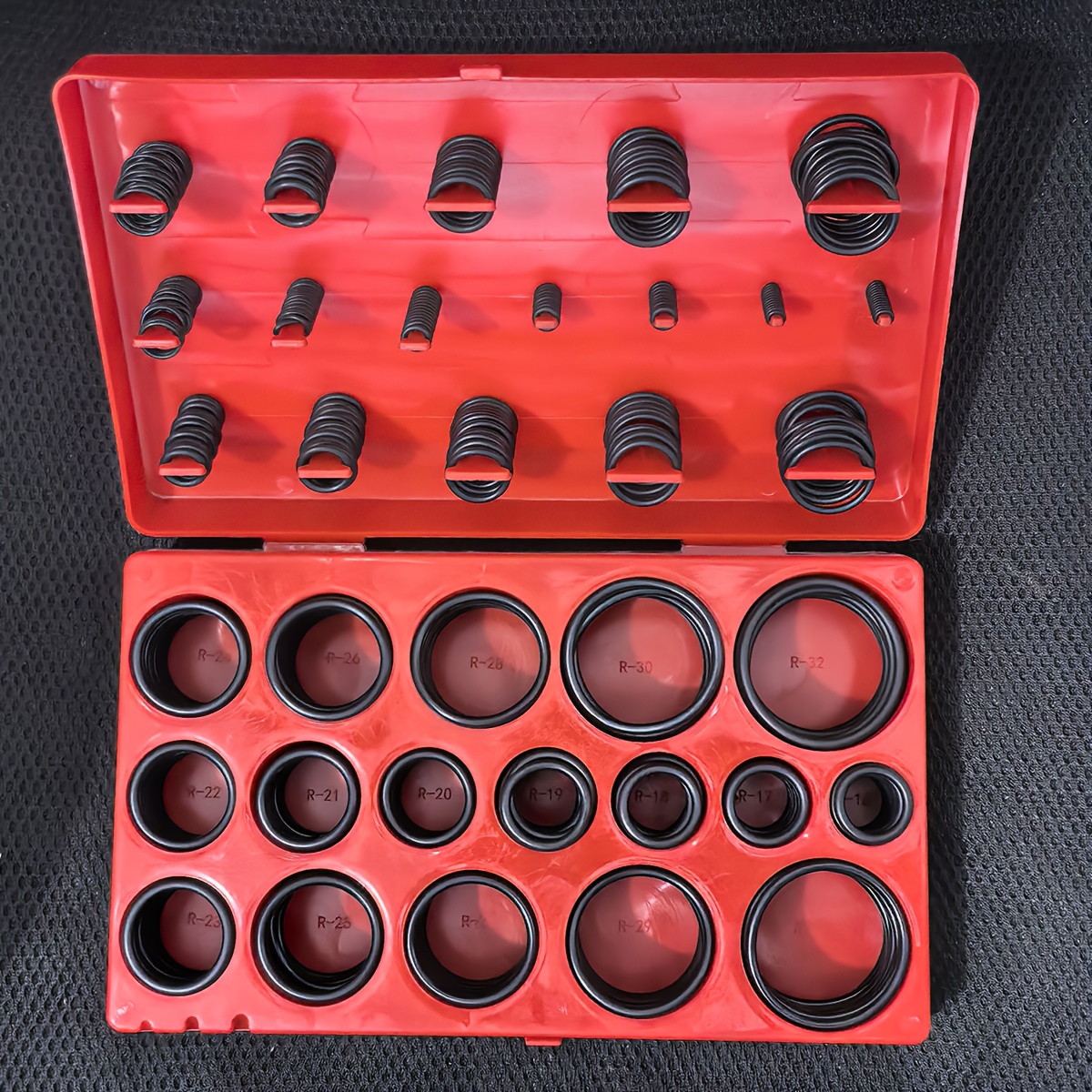 kit de joints toriques en caoutchouc 419, assortiment de joints de différentes tailles pour joints de gaz/air, entretien automobile, réparation de robinets et de tuyaux, ensemble de joints toriques   à   pression Détails du produit 3