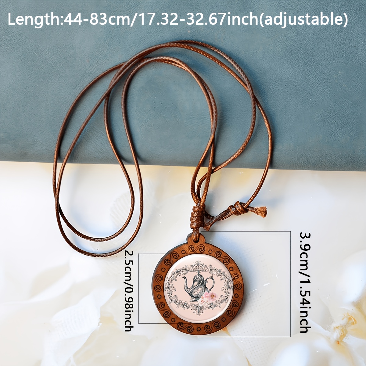 Vintage Intricately Carved Gemstone Inlaid Necklace