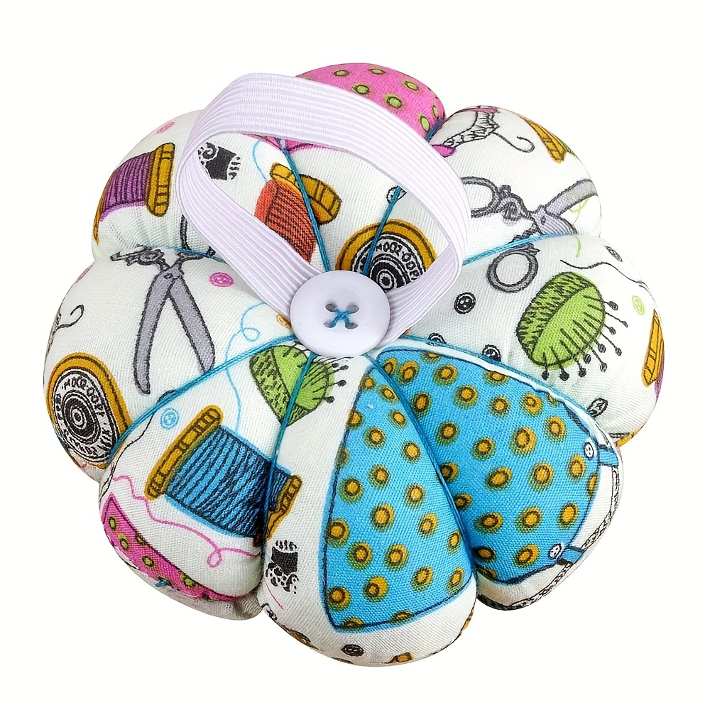 TEMU A Sewing Kit Featuring A Male Melon-shaped Needle Pad With A Pumpkin Design, Including A Detachable Tray For Storage And A Built-in Needle Pad