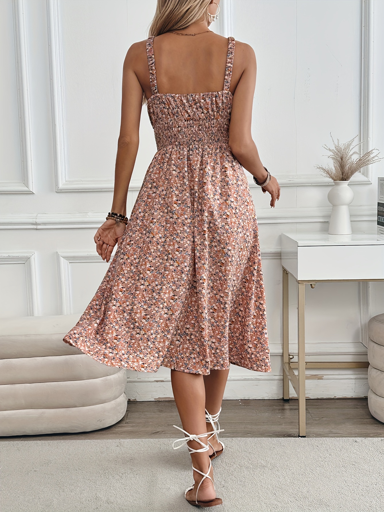 chinese dress ladies Ombreprom Pink Homecoming Dress Spaghetti Strap A Line Backless Prom Dress main image 0