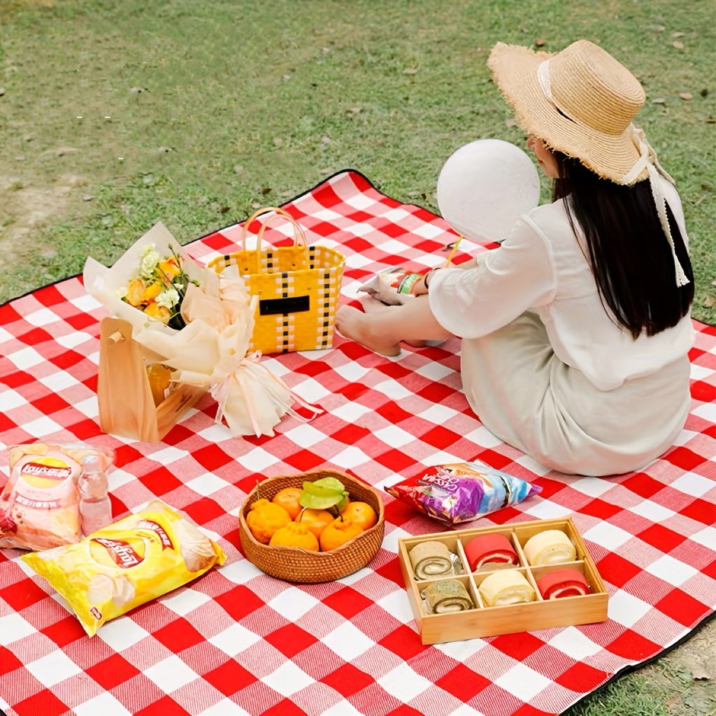 Mantas de picnic impermeables, manta para exteriores, ligera con respaldo  impermeable, manta de pícnic estilo étnico, manta de picnic extragrande