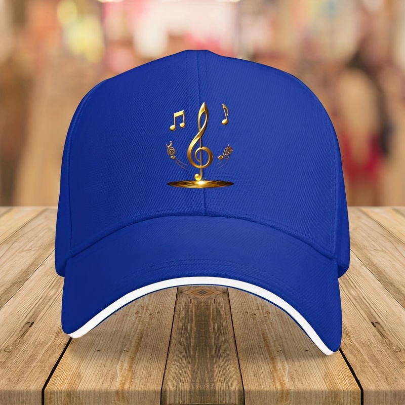 TEMU 1pc, Personalized And Trendy, Edition For Music Festival, Outdoor Sports Baseball With Print, Unisex, Adjustable Fashion Hip-hop , Lightweight