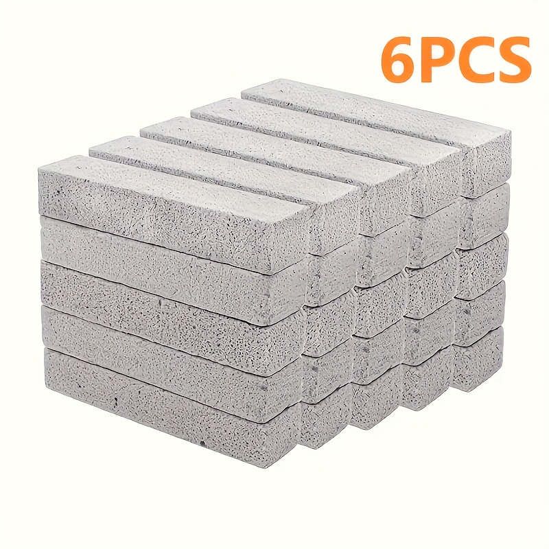 E-shop 6 Stück Bimsstein-Stäbchen, Graue Reinigungspads für Toilettenringentfernung, Bad, Haushalt, Küche, Spa, Pool, Studentenwohnheim-Essentials,