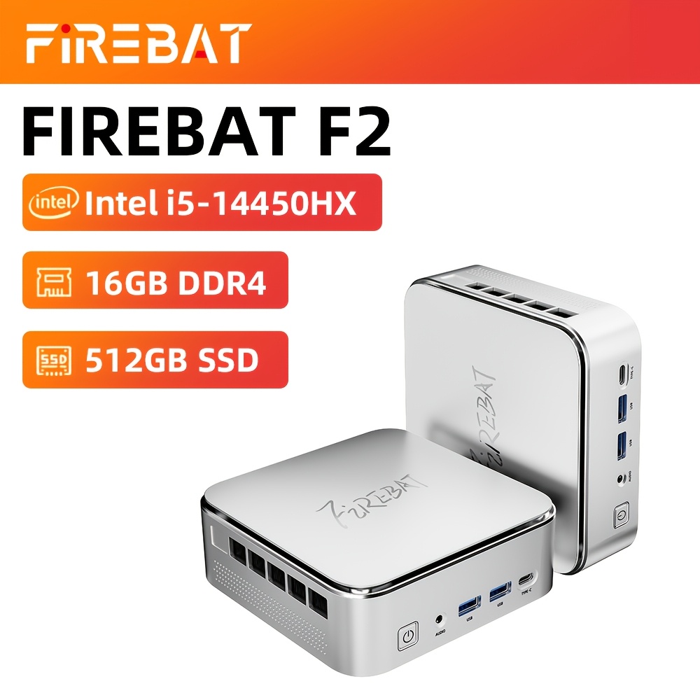 mini pc for home office & gaming | i5-14450hx 10-core | 16gb 512gb