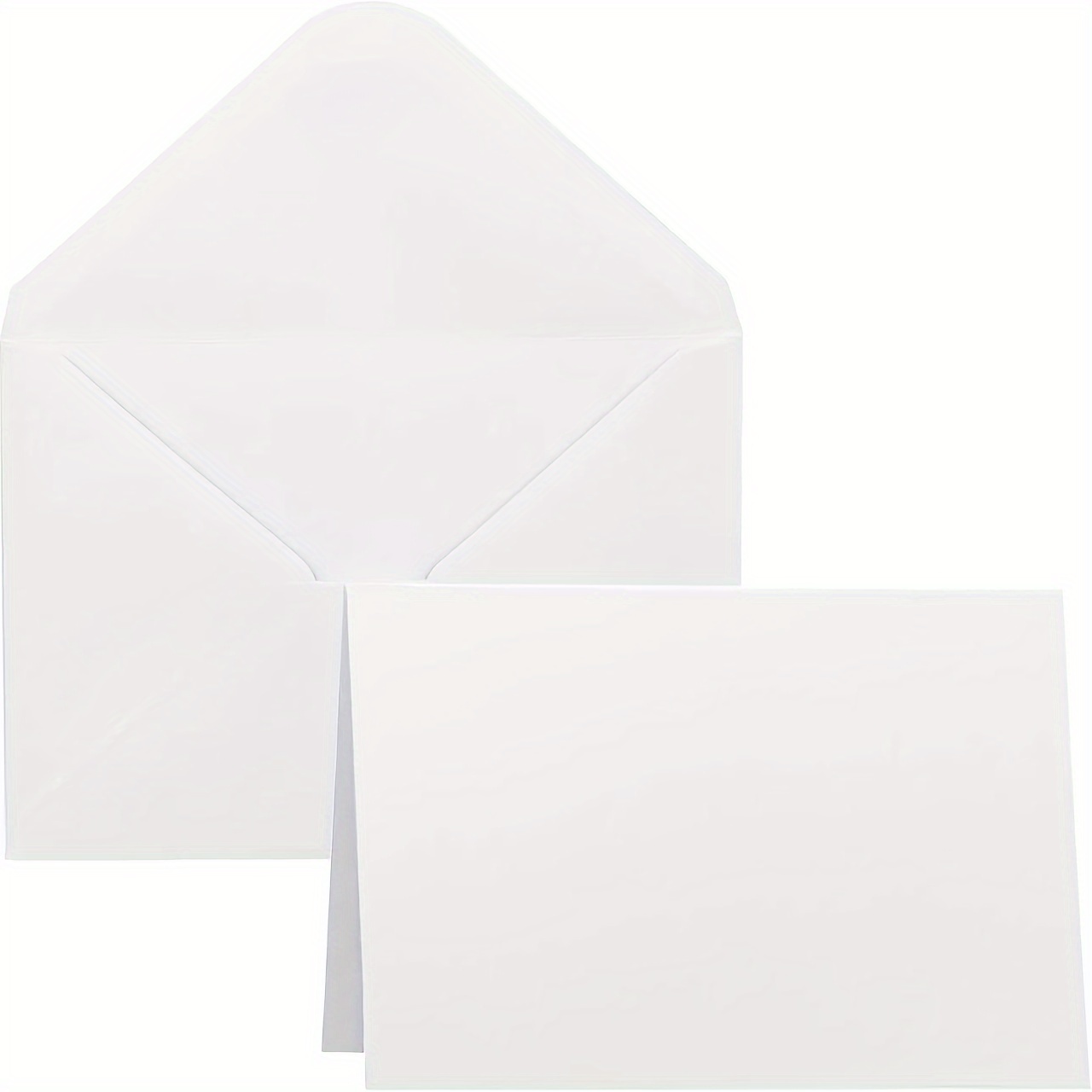 

4×6 Card And Envelope 25/50 Set, White Card Greeting Card And Envelope Set, Folding Card And Envelope, Suitable For Greeting Cards, Thank You Cards, Invitations, Weddings, Birthdays And Many