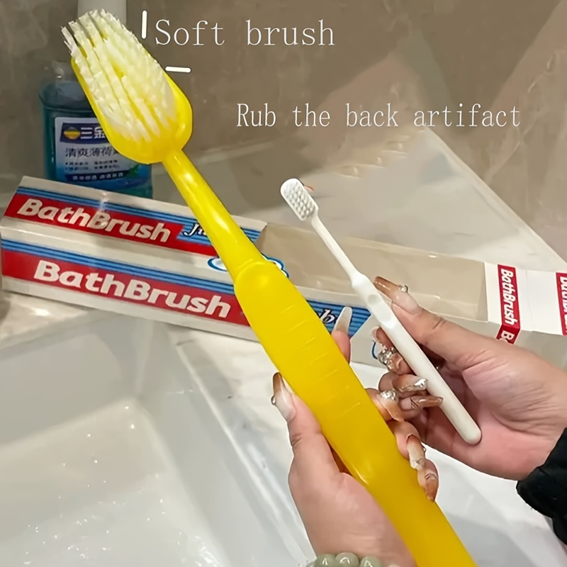 

Brush: Gently Exfoliate With Toothbrush Bath Brush - No Battery Required