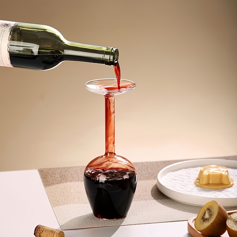 quirky wine glass upside glass wine cup a gift - Temu