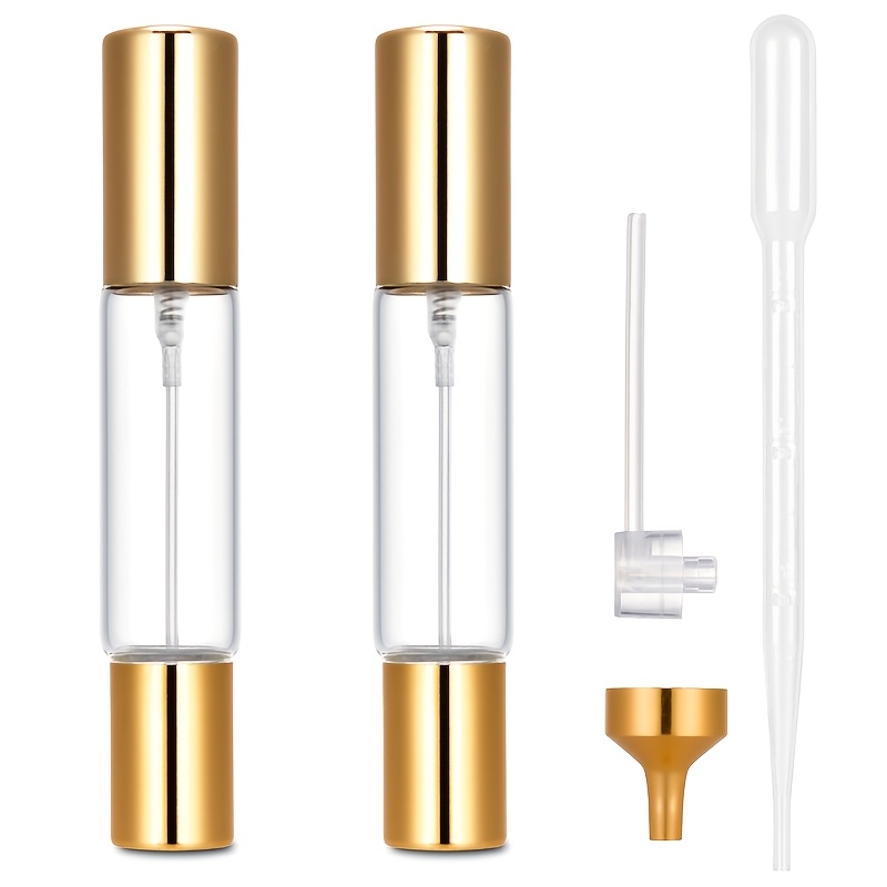 TEMU Flacon vaporisateur atomiseur de parfum double tête double , avec une vaporisatrice et une bille. Un mini flacon de parfum portable pour voyage,