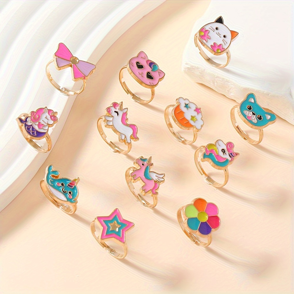 

[customer ] 12pcs Unicorn & Cloud Set - Zinc Alloy, -