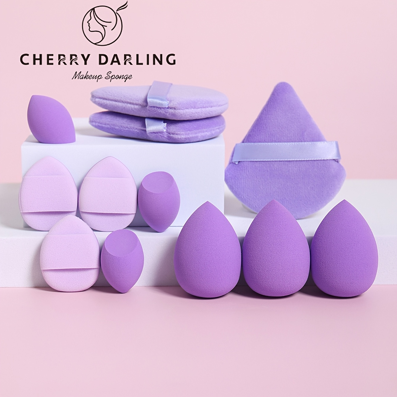 12pcs Multi-Colored Makeup Sponge Set for Blending