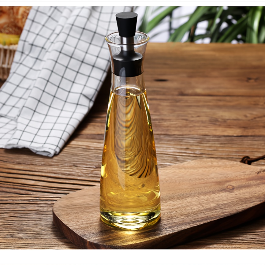 Olivenöl * Spender Flasche, 17 Unzen/500 Milliliter, Küchen Öl Spender mit Edelstahl Ausgießer, Transparente Küchen * Öl Flasche mit großem Fassungsvermögen