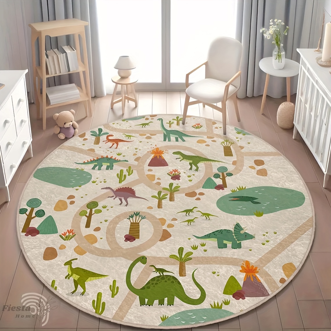 TEMU () 1pc Pattern Soft Floor Mat Living Room, Kitchen Appliance Square Weight 480g Thickness 1