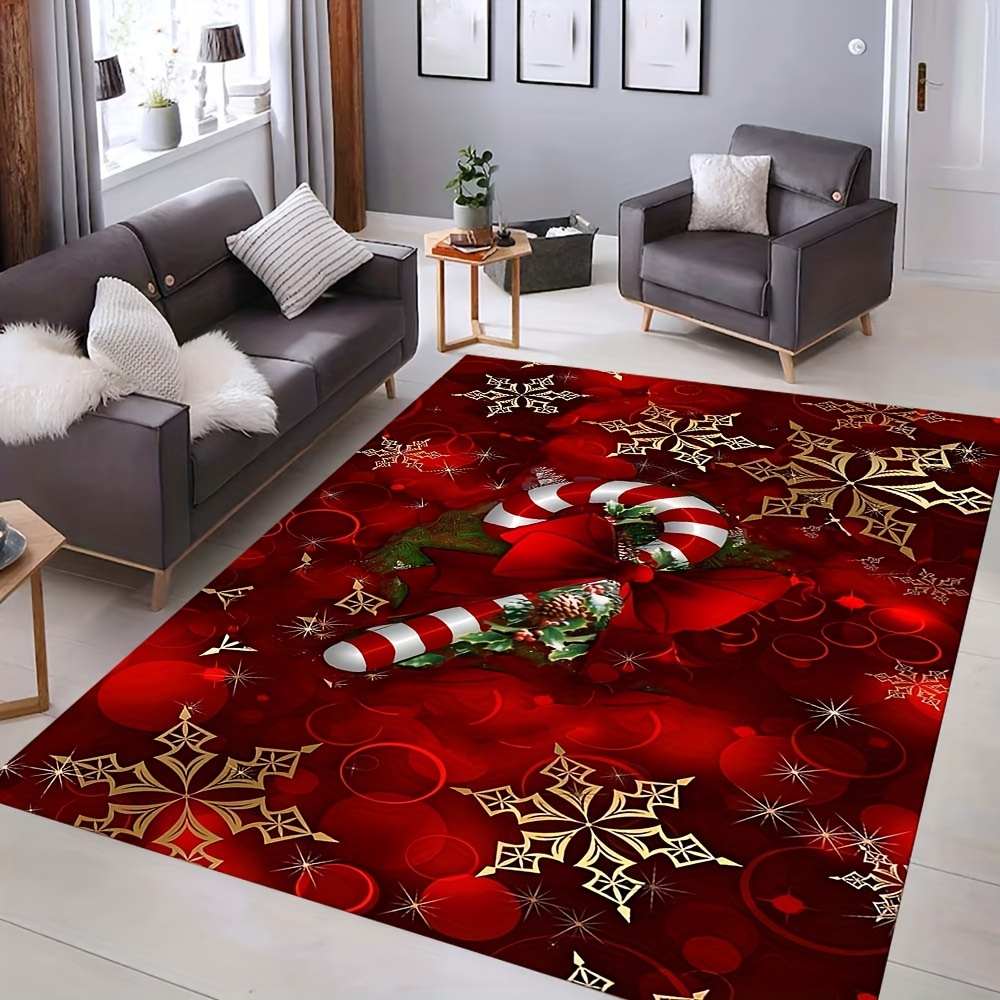 

Christmas Area Rug - 800g/m², 0.4cm , For , , Or Area - Polyester Mat,