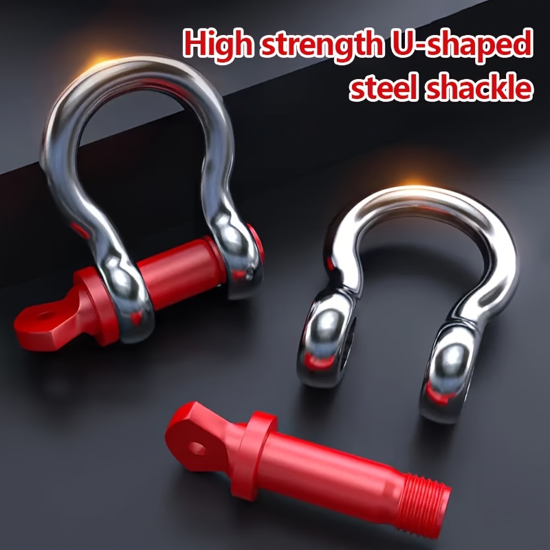 1pc heavy duty polyamide tow rope set 40000 lbs tensile strength off road recovery for suvs and vehicles with 2 steel u hooks and reflective storage bag front placement 122 lbs details 4