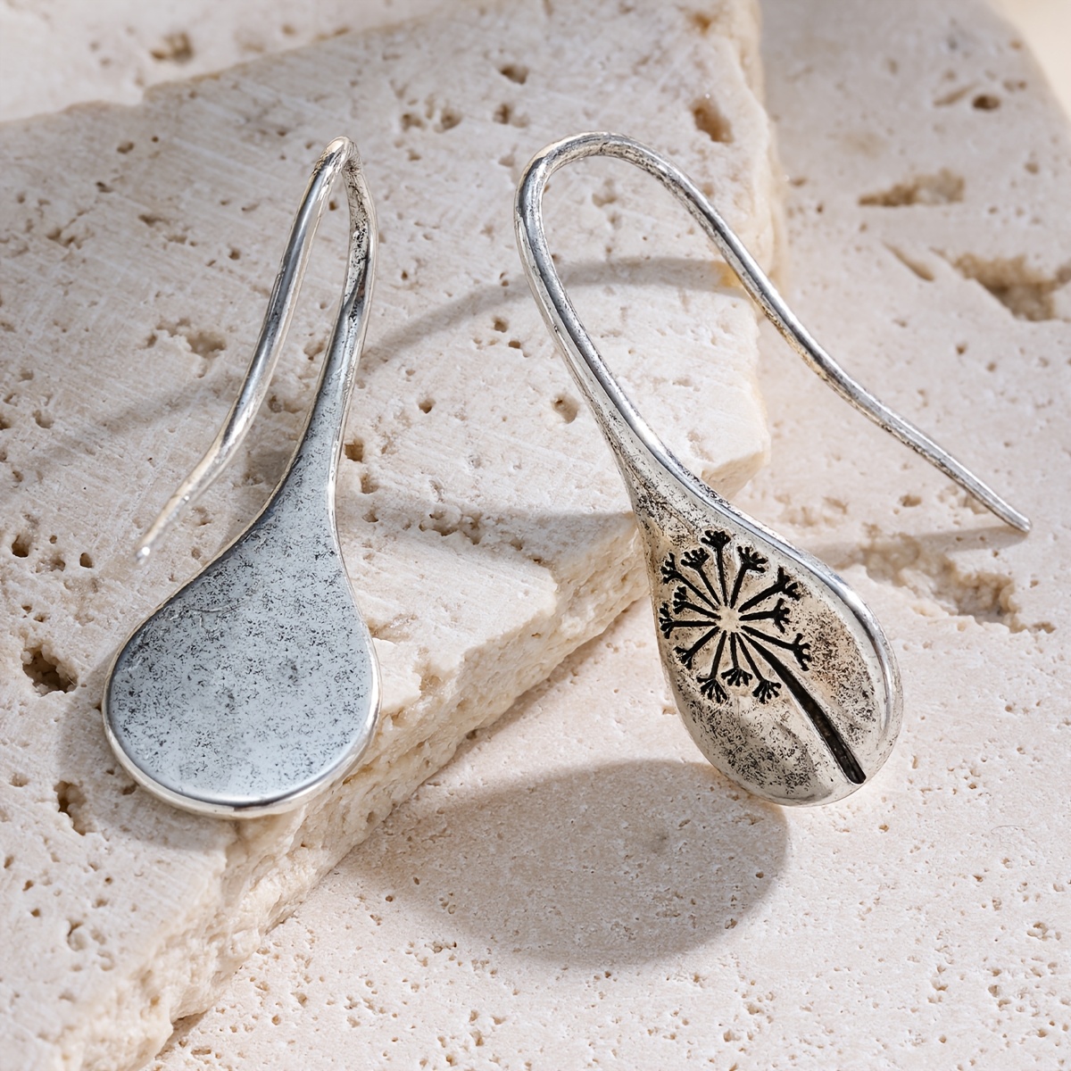 Bohemian Copper with Synthetic Zirconia Inlay Stud Earrings