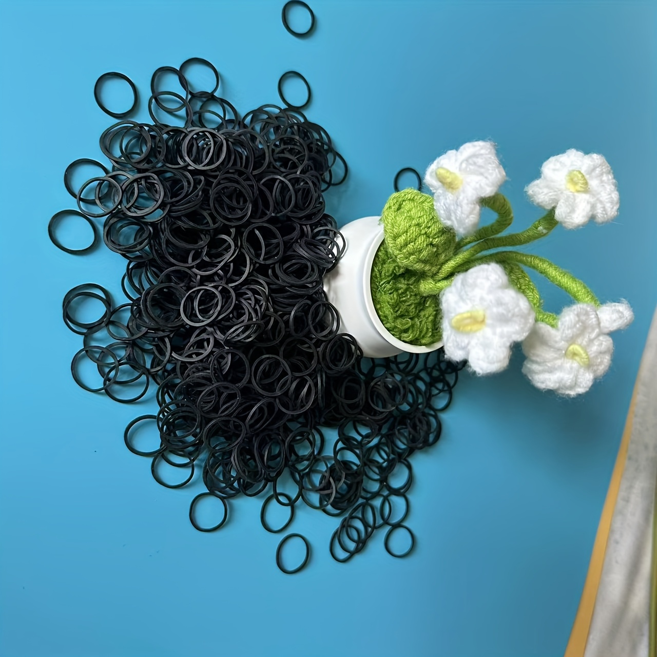 about 115/315/612/1212 pieces black mini rubber bands, braided and wedding hairstyles - soft elastic headband, simple design for birthday gifts, ideal choice for Valentine's Day or daily use