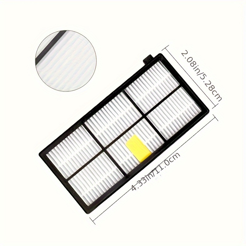 7pcs hepa filters for irobot vacuums compatible with 800 900 860 870 880 966   floor brush attachment details 3