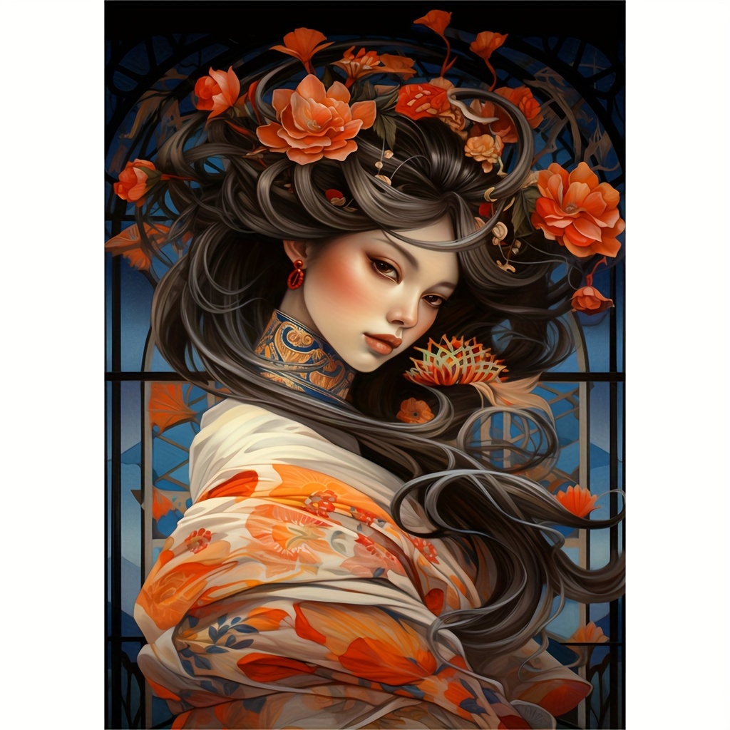 

1pc Large Size 30x40cm/11.8x15.7inch Without Frame Diy 5d Diamond Art Painting The Flower Fairy, Full Rhinestone Painting, Diamond Art Embroidery Kits, Handmade Home Room Office Wall Decor