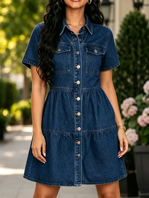 temu denim dress short denim dress for women sold on Temu Australia