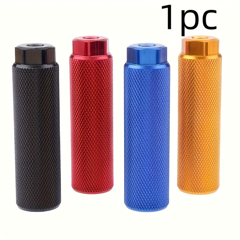 

1pc Bmx Bike Peg, Aluminum Alloy Foot Rest Peg For 3/8 Inch Axles, Non-slip Surface Pegs Accessories