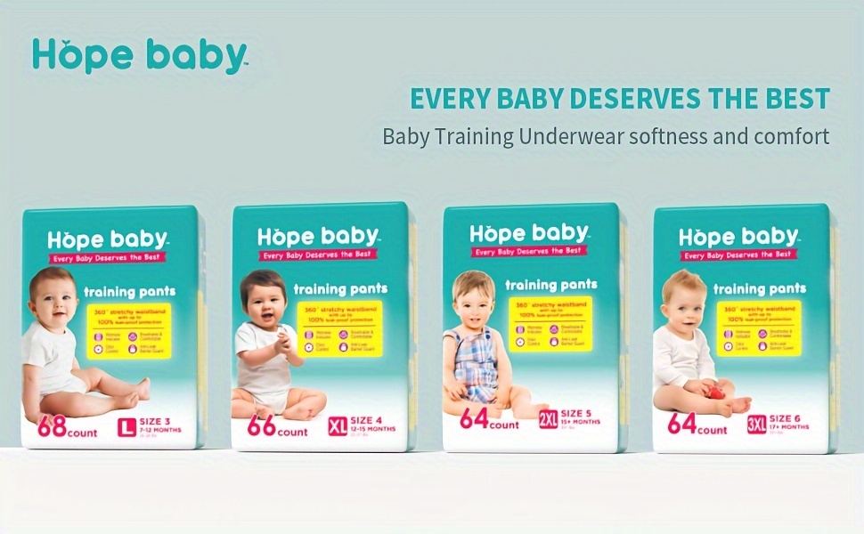 204 count baby pull ups 2t 3t 16 28 lbs premium training Temu