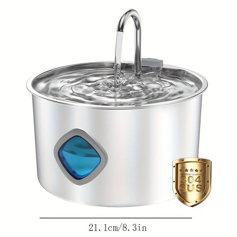 cat water fountain 3 2l 108oz stainless steel cat fountain automatic cat water fountain   water fountain for cat automatic watering supplies waterfall with replacement filter