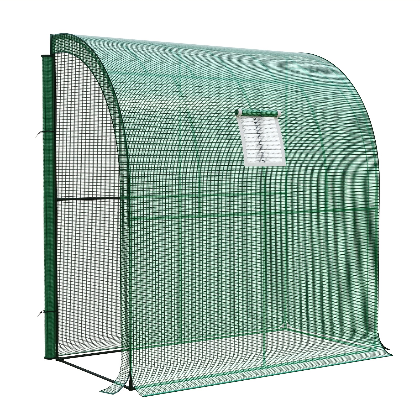 Greenhouse, Tomato Greenhouse, Small Greenhouse, Plastic Greenhouse, Stable , With Pe Mesh Film And Roller Shutter Window, 200 X 100 X 210cm, Vegetables, Flowers, Garden, Green