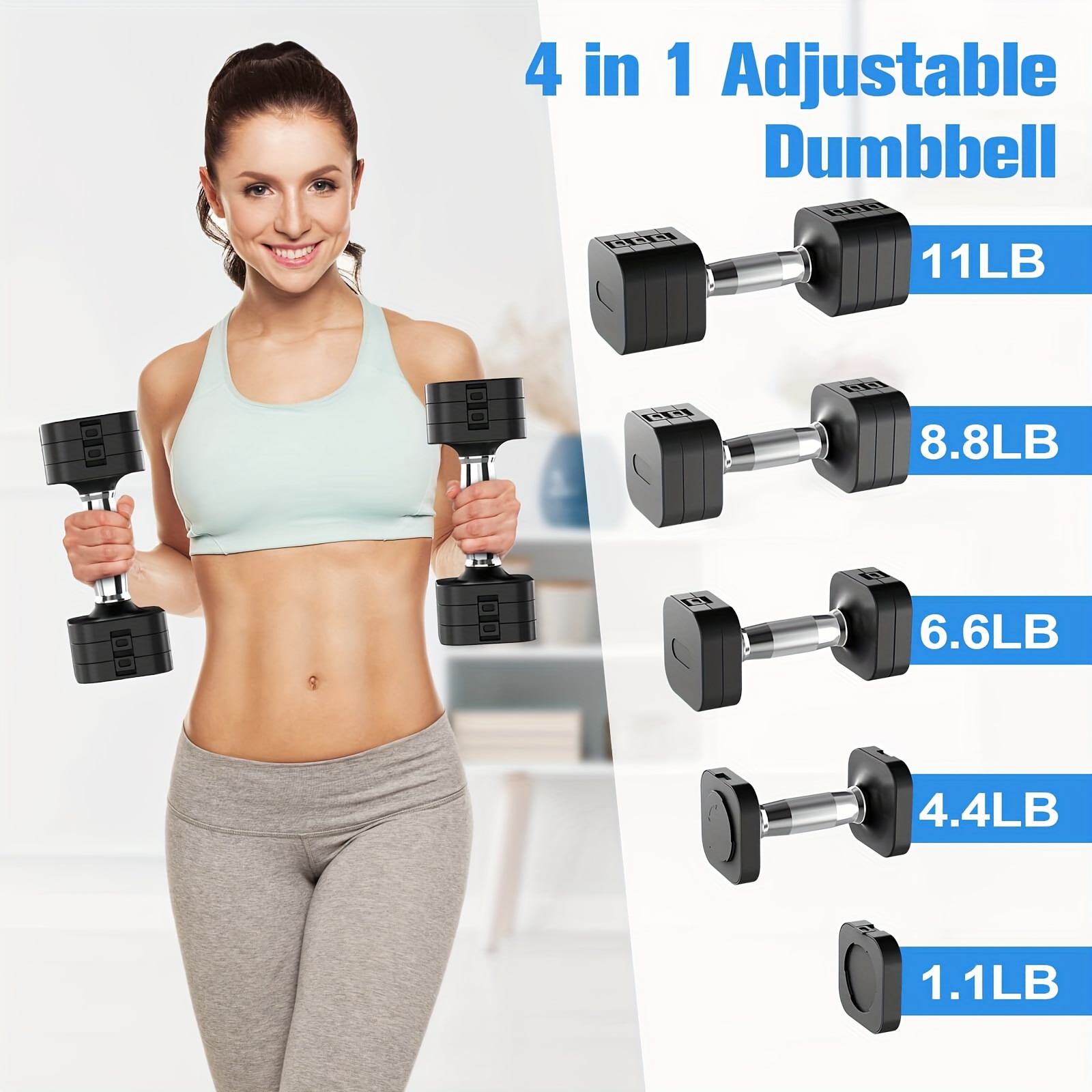 Dumbbell Sets Best Adjustable Dumbbells For Home Gym 30KG Adjustable  Dumbbells Pair Of Hand Weight Sets For Home Gym