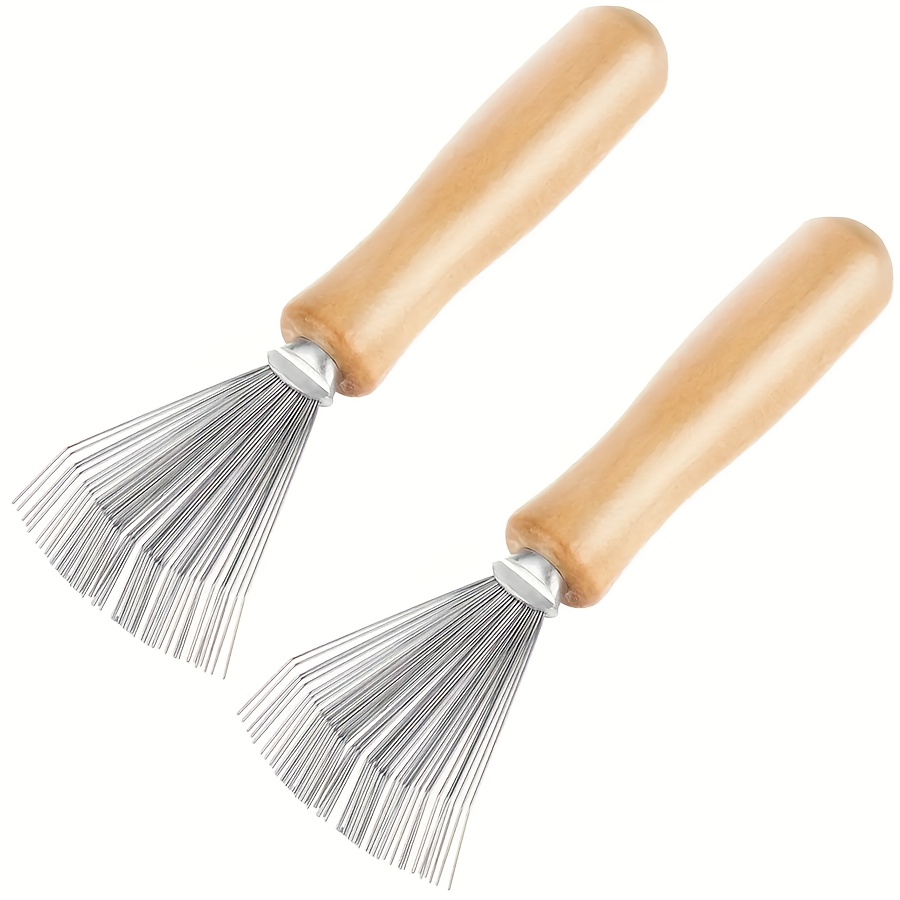 TEMU 2pcs Hair Care And Curly Hair Cleaning Claws, Hard Hair Cleaning Tools, Hair Tools, Comb Hair Remover - Household And Salon Fine Cleaning