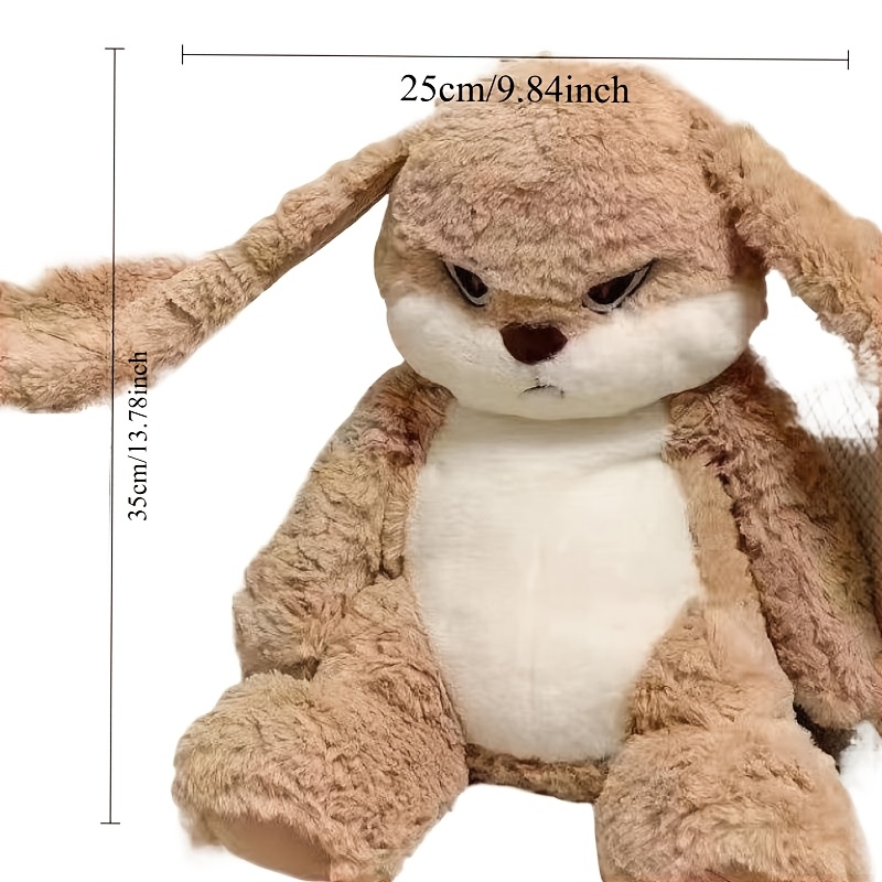 TEMU 1pcs35cm High Cute Diudu Rabbit Pet Plush Toy, Cute Rabbit, Soft Are Filled With Animals, Cat's Play Companion, Firm Stitching, Not Easy To And