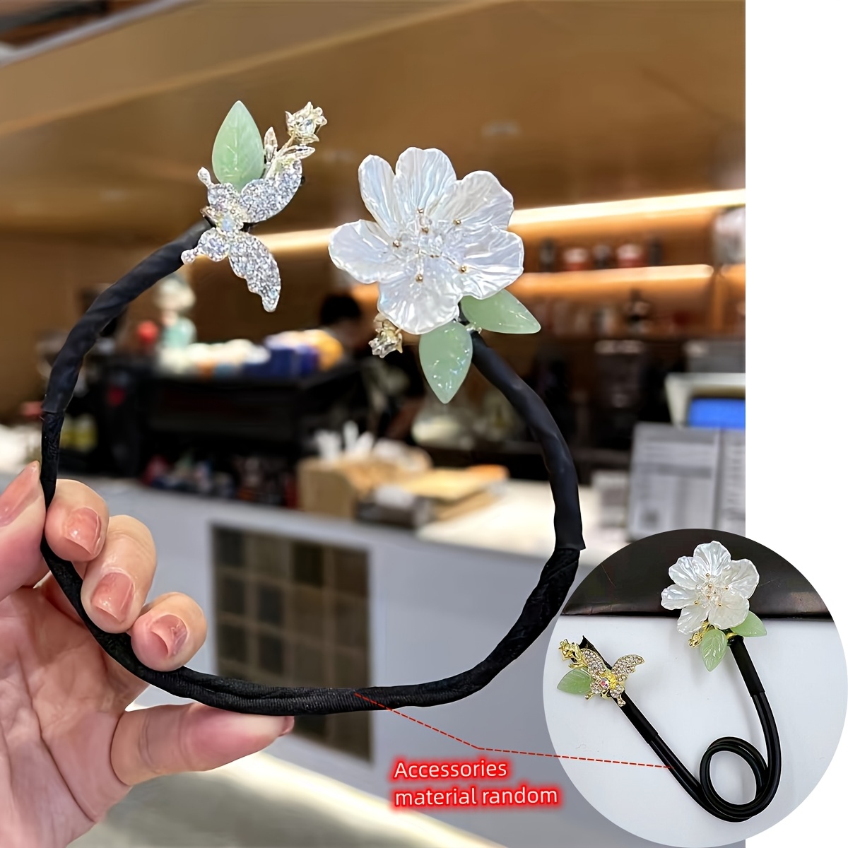 1pc Camellia Lazy Twist Clip, Women's Hair Styling Tool