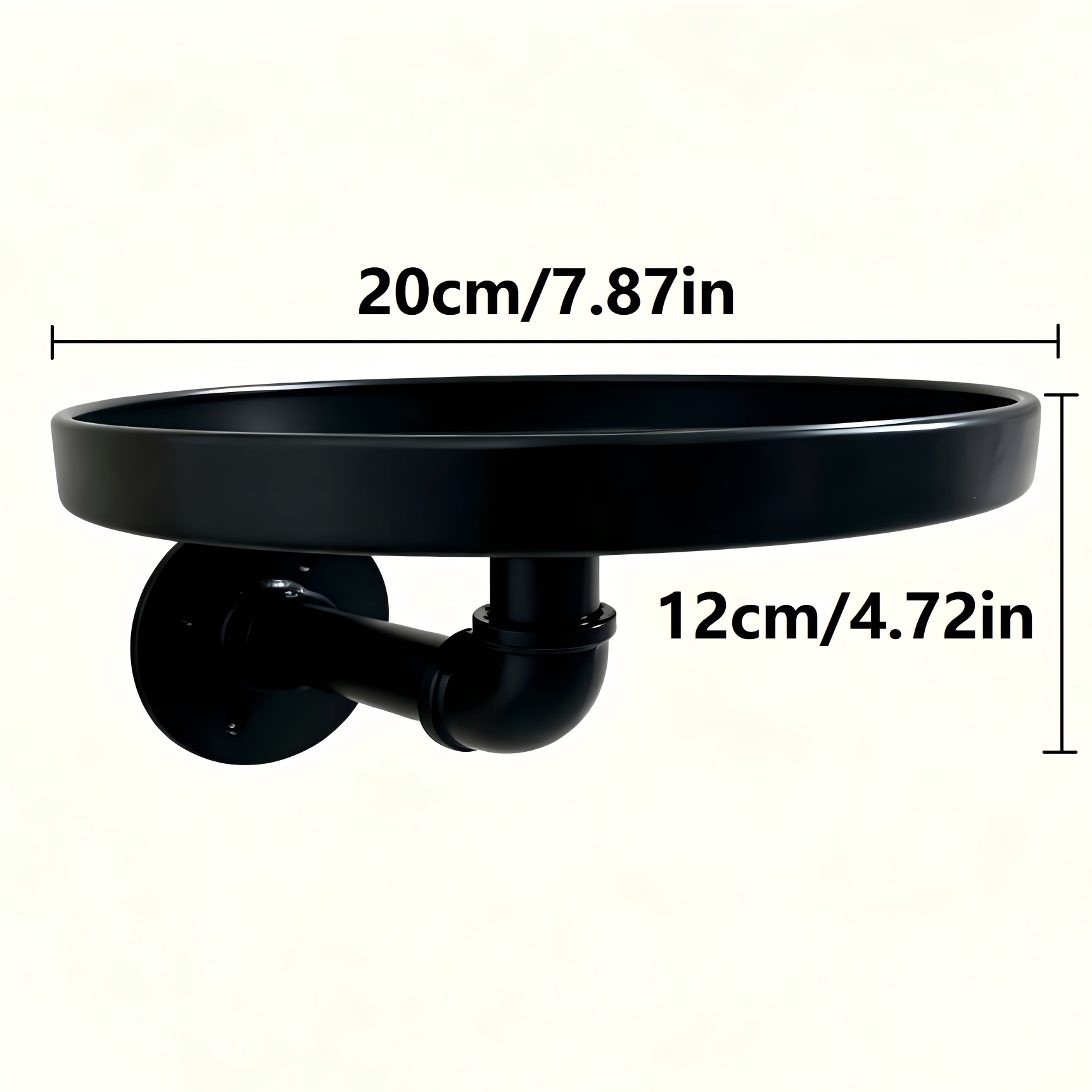 TEMU Metal Wall-mounted Storage Rack, Suitable For Living Room, Bedroom, Bathroom, Kitchen, And Garden Decoration
