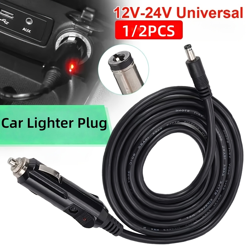 1/2 pièces Câble Allume-Cigare Voiture Cordon d'Alimentation pour Lavage de Voiture Interrupteur Allume-Cigare DC Extension Câble
