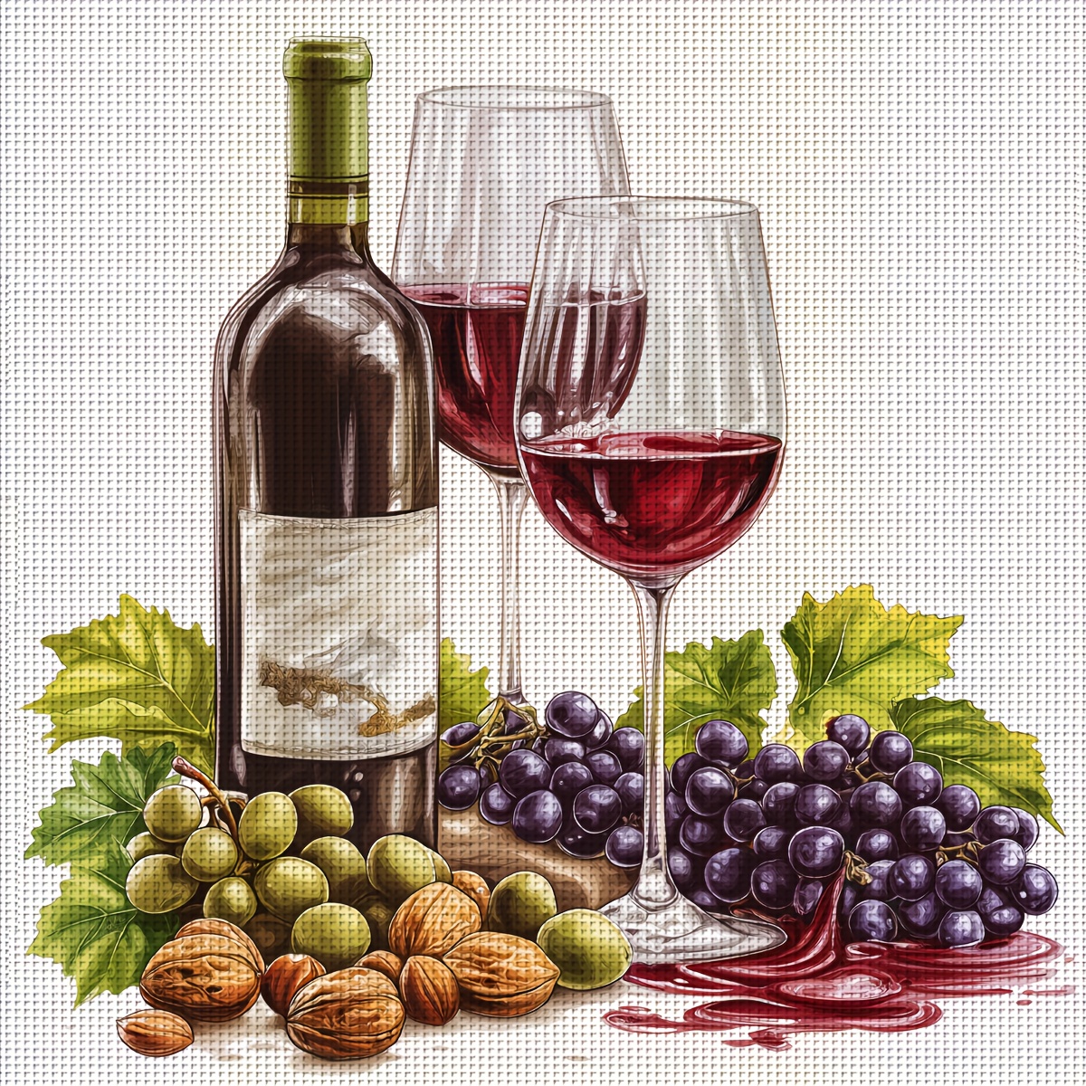 TEMU Jozysh 1 Set 40x40cm[15.7x15.7inch]/50x50cm[19.7x19.7inch Diy Stitch Kit, Stitch Kit, Random Thread Board Stitch Material Set, Living Room