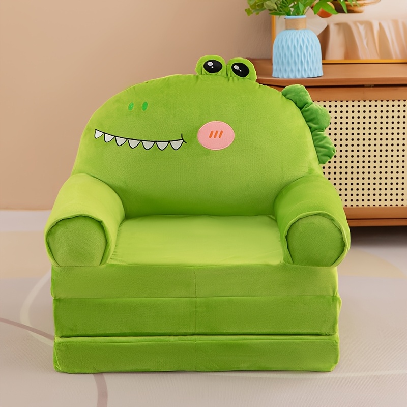 Foldable Sofa Three-Fold Comfortable Sofa Stool A Very Cute Design Removable & Washable Perfect for Living Room & Bedroom Use Halloween And Christmas Gifts