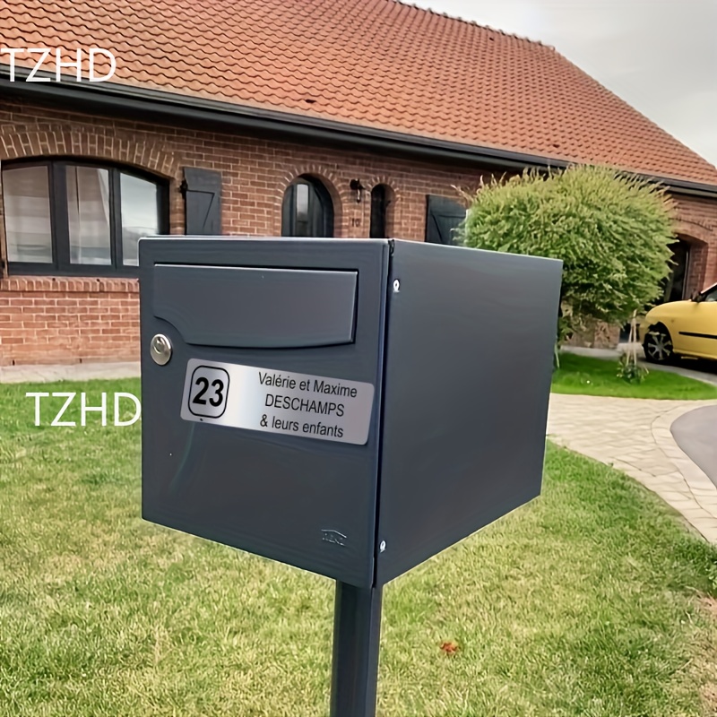 

Custom Stainless Steel Mailbox Sign - Personalized, Waterproof & Rust-proof, Fits Small To Large Mailboxes - Outdoor Decor With Multiple Specifications