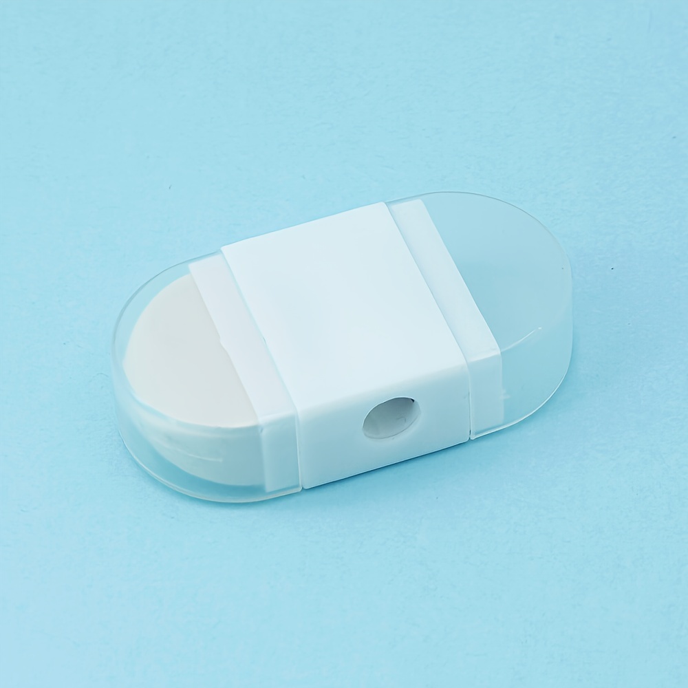 2-in-1 Eraser Multi-functional Pencil Sharpener, Portable Pocket-style Office Sharpener, Sharpener With Waste Bin Function, 599a