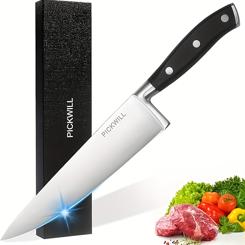 

Chef Knife, 8 Inch Professional Kitchen Knife, High Carbon Stainless Steel Ultra Sharp Chefs Knife Ergonomic Abs Handle & Gift Box For Family And Restaurant