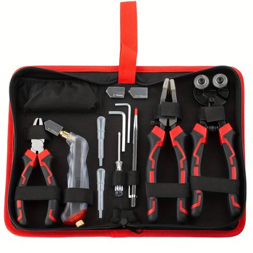 12pcs the 12pcs glass pliers cutter tool kit glass running plier breaker plier and wheeled glass mosaic ergonomic non slip handle for comfortable grip oil feed glass cutter oil fed pencil style glass cutter