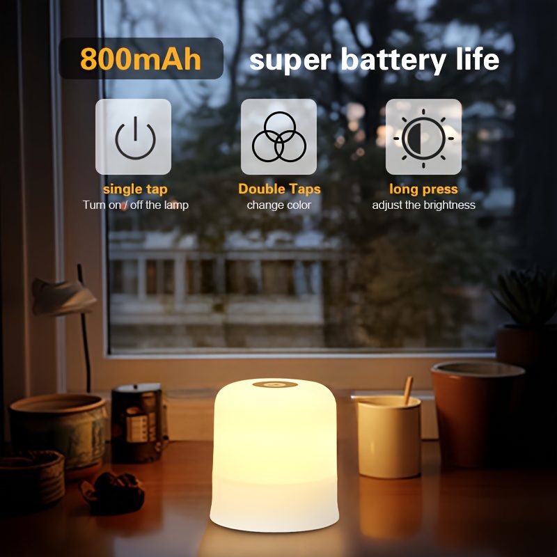 

Usb Charging Touch 3- Led , Brightness, Suitable For Bedroom, , Study, Restaurant, Etc