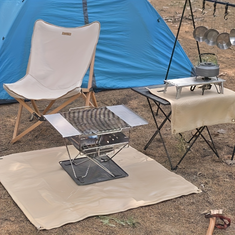 zelten rom 4M Glockenzelt, Zeltjurte 210D Oxford India Zelt, wasserdichtes Glockenzelt, tragbares Sichtschutzzelt für Familiencamping im Freien Sport & Freizeit nylon Abmessung:4m x 5m (20m²) Nur für kurze Zeit