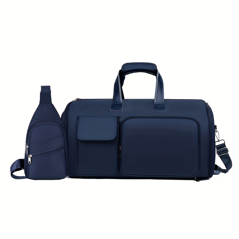 Moqueta de Nylon para Mujer, Bolso Multifuncional con Compartimento Separado Seco/Húmedo y Diseño de Zona para Zapatos, Mochila de Viaje con Muchas Bolsillos Ideal para Negocios y Viajes - Imagen 13