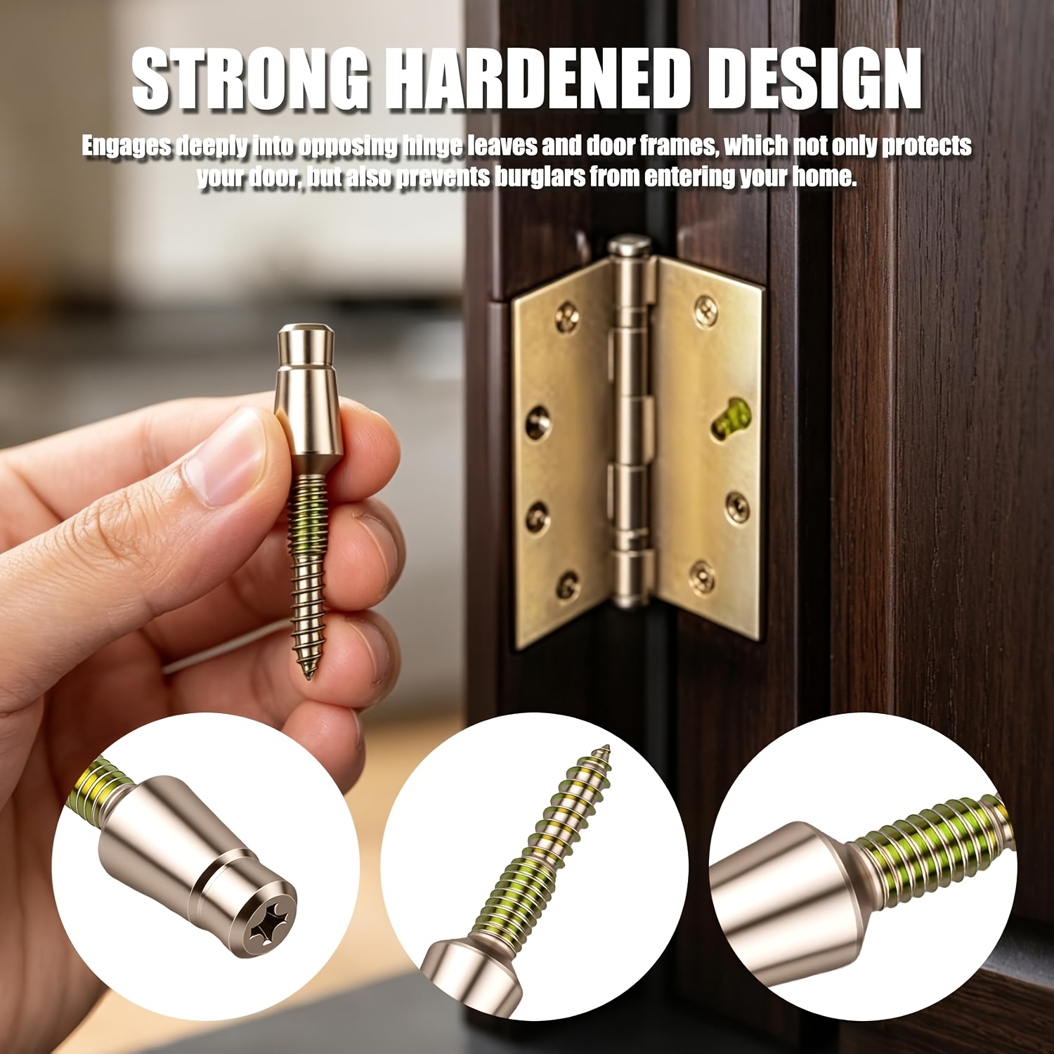 5pcs Tamper Resistant Door Hinge Security Screws