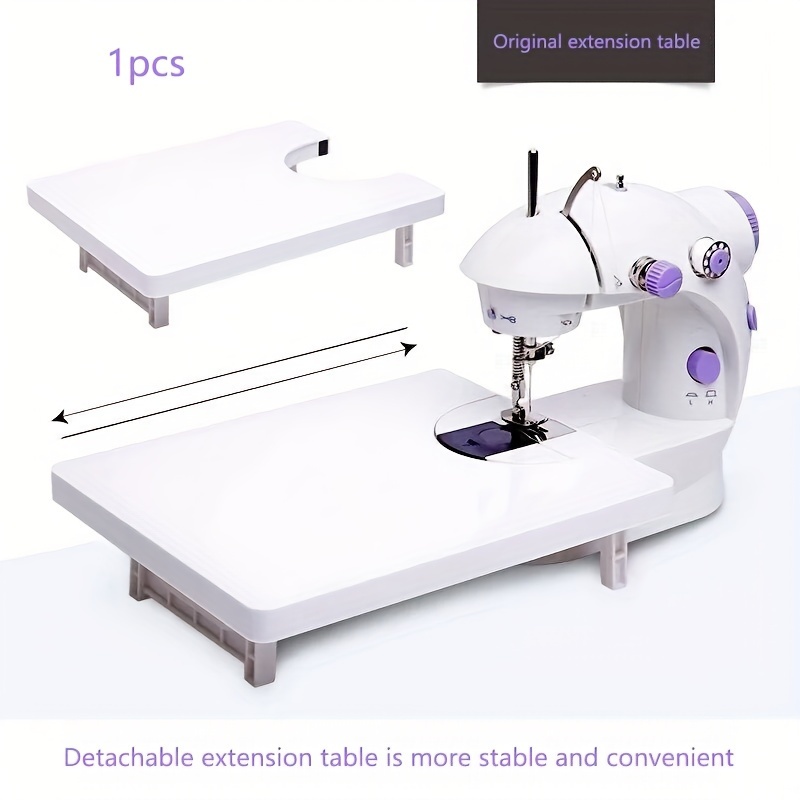 

1pc Foldable Sewing Machine Extension Table - Spacious Workspace For Quilting & Crafts, Durable Plastic, Available In White And Lake Blue Sewing Machine Table Sewing Machine Tables For Sewing Machine