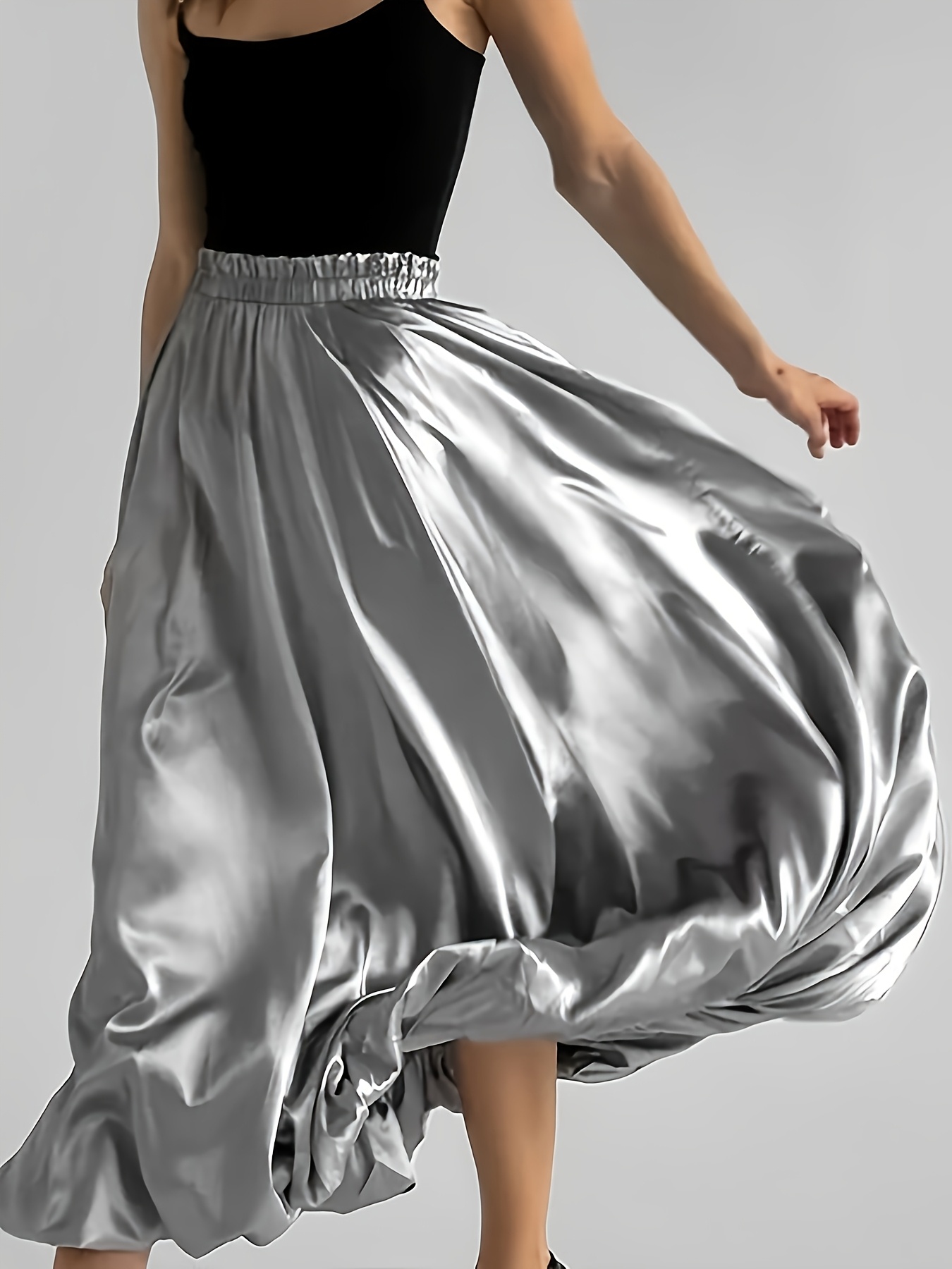 【BAON】Lyndon Dot Banding Balloon Long Skirt Amazon.com: Aonoapll Y2k Women Bubble Maxi Skirt Casual