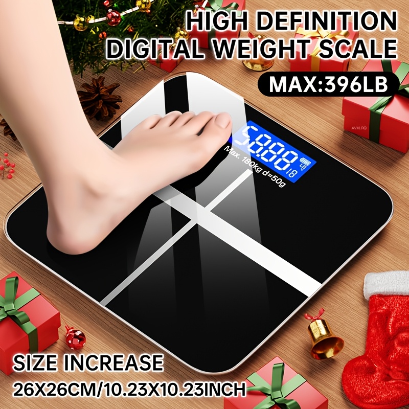 TEMU 396-pound Weight Scale, Electronic Scale, Bathroom Scale, Personal Scale, High-precision Weight Scale, With Lcd High-definition Display And