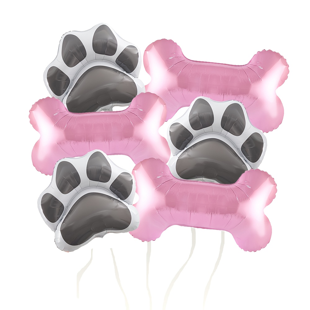 Palloncini di compleanno per cani, palloncini con stampa di zampe, palloncini a forma di osso di